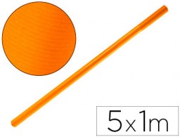 Papel kraft verjurado Liderpapel naranja fuerte rollo 5x1 m.